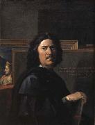 Nicolas Poussin Self-Portrait painting